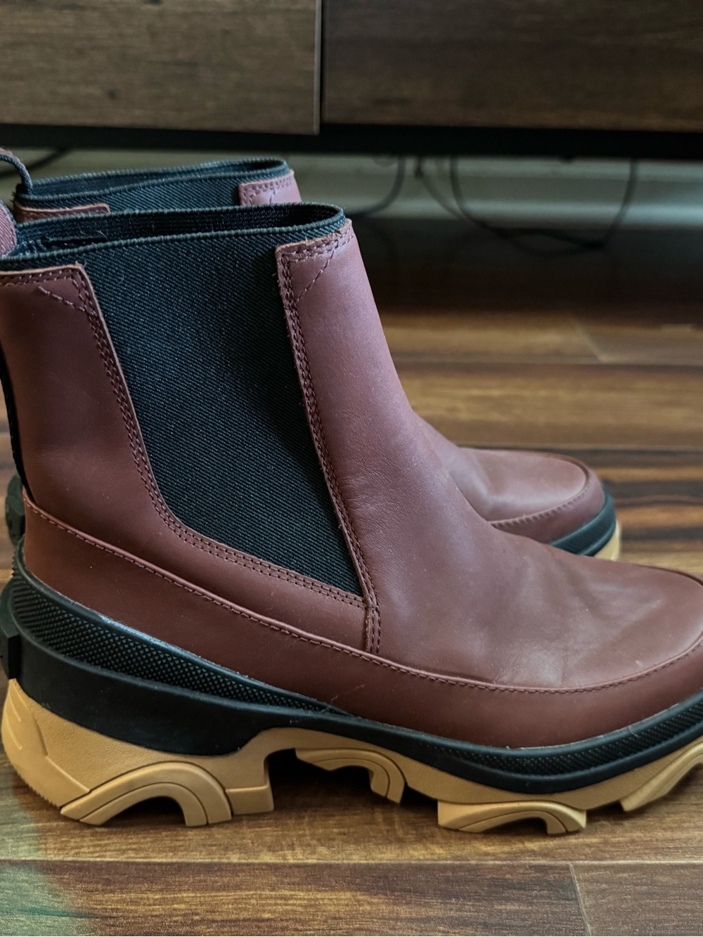 SOREL Women's Maroon Ankle Boots Size 8 - Picture 2 of 16